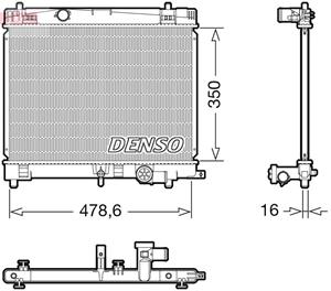 Kühler, Motorkühlung Denso DRM50137