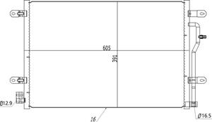 HART Kondensator, Klimaanlage  602 737