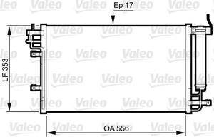 A/C condensor Valeo VAL814345