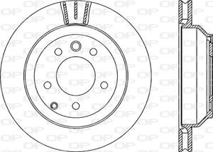 Open Parts Bremsscheibe Hinterachse  BDR2195.20