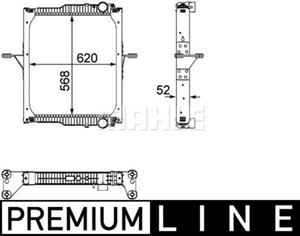 Mahle Original Kühler, Motorkühlung  CR 821 000P