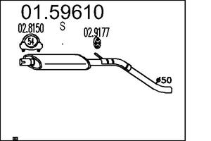 MTS Mittelschalldämpfer  01.59610