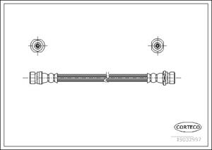 Corteco Bremsschlauch Hinterachse  19032997