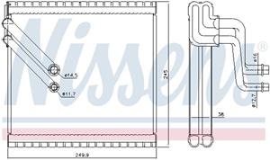 Verdampfer, Klimaanlage Nissens 92409