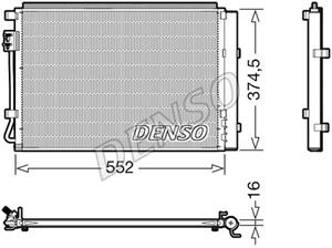 Denso Kondensator, Klimaanlage  DCN41017