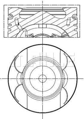 Mahle Original Kolben  001 PI 00189 000