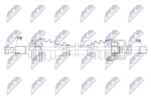 NTY Antriebswelle Vorderachse links  NPW-PE-077