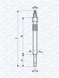 Magneti Marelli Glühkerze  062900020304