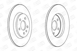 Champion Bremsscheibe Hinterachse  562505CH