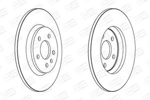 Champion Bremsscheibe Hinterachse  562505CH