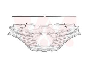 renault Sier- / Beschermingspaneel, radiateurgrille