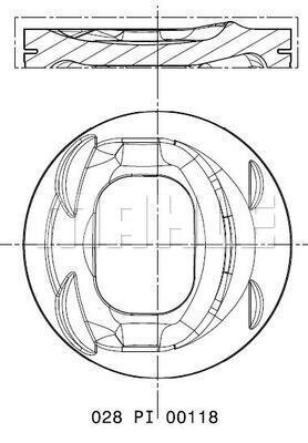 Mahle Original Kolben  028 PI 00118 002