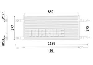 Mahle Original Kondensator, Klimaanlage  AC 1034 000S