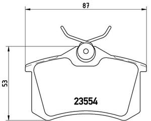 BREMBO Bremsbelagsatz XTRA LINE exkl. Verschleißwarnkontakt P 68 024X Bremsbeläge,Bremsklötze OPEL,RENAULT,CITROËN,Crossland X (P17)