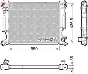 DENSO Kühler, Motorkühlung LEXUS DRM51014 1640026400 Kühler,Wasserkühler,Autokühler,Motorkühler