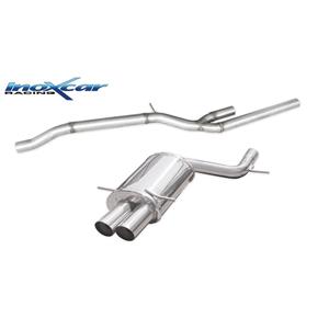 Audi 100% RVS Middenpijp + Sportuitlaat passend voor  S4 (B5) 2.7 Biturbo 265pk 1998-2001 2x75mm Ã