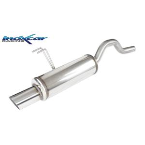 Fiat 100% RVS Sportuitlaat passend voor  Punto (188) 1.2 Sporting 80 pk 1999-2003 1x90mm Rally