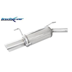 Opel 100% RVS Sportuitlaat passend voor  Corsa C 1.0 12v 60pk 2000- 1x90mm Rally