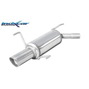 Opel 100% RVS Sportuitlaat passend voor  Corsa C 1.4 16v 90pk 2000-2003 Ã45 1x90mm Rally
