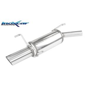 Opel 100% RVS Sportuitlaat passend voor  Corsa C 1.3 16v CDTi 70pk 2003-2006 Ã45 1x90mm Rally