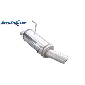 Peugeot 100% RVS Sportuitlaat passend voor  206CC 2.0 16v 136pk 2001-2004 1x90mm Rally