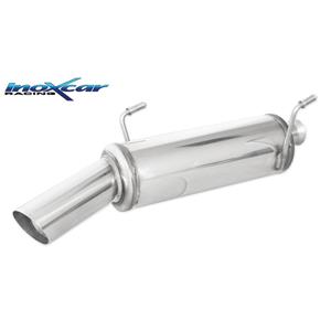 Peugeot 100% RVS Sportuitlaat passend voor  206 HDI 1.6 110pk 2004-2006 1x90mm Rally