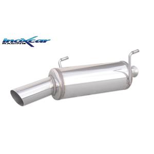 Peugeot 100% RVS Sportuitlaat passend voor  206 1.4 16v/1.4XS 90pk 2001-2006 1x90mm Rally
