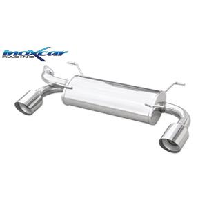 Subaru 100% RVS Dubbele Sportuitlaat passend voor  BRZ 2.0 (200pk) Facelift 2017- 1x102mm Racing
