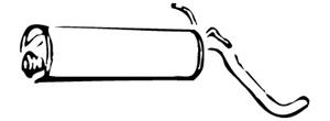 Endschalldämpfer hinten Walker 70083