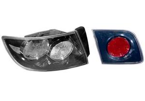 Mazda Achterlicht links 4-deurs binnen ZWART