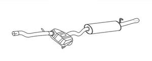Alfa Romeo Einddemper - Easy2Fit Kit - Set met montagedelen