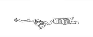 Alfa Romeo Einddemper - Easy2Fit Kit - Set met montagedelen