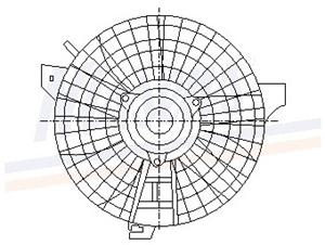 Nissens Ventilator, condensor, airconditioning  85403