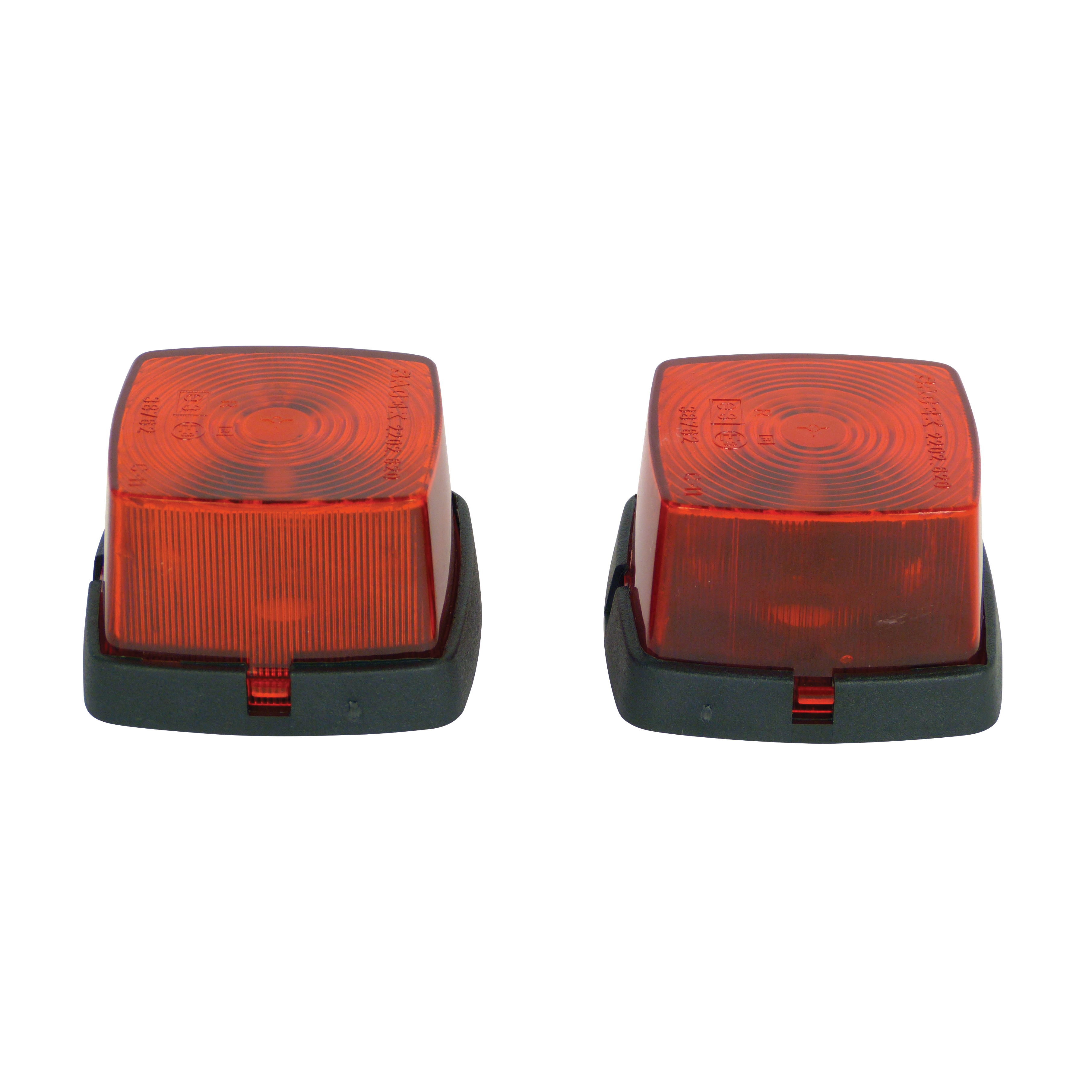 Carpoint Zijlamp rechthoek rood 63x67mm 2stuks