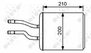 Alfa Romeo Kachelradiateur, interieurverwarming