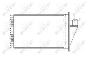 Fiat Kachelradiateur, interieurverwarming