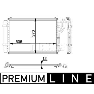 Mahle Condensator, Airconditioner BEHR  AC 58 000P