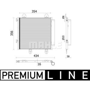 Mahle Condensator, Airconditioner BEHR  AC 897 000P