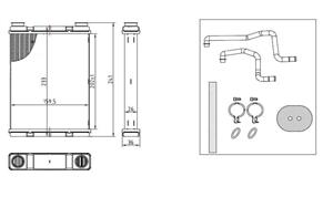 Nissan Kachelradiateur, interieurverwarming