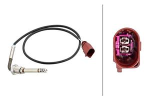 Sensor, Abgastemperatur Hella 6PT 358 181-651