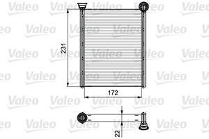 Wärmetauscher, Innenraumheizung Valeo 811534