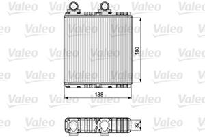 Wärmetauscher, Innenraumheizung VALEO 811554