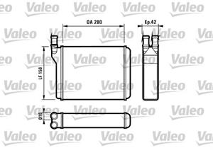 Wärmetauscher, Innenraumheizung Valeo 812027