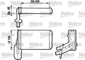 Wärmetauscher, Innenraumheizung Valeo 812031