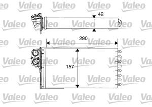 Wärmetauscher, Innenraumheizung Valeo 812212