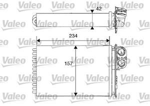 Wärmetauscher, Innenraumheizung Valeo 812215