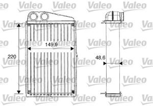 Wärmetauscher, Innenraumheizung Valeo 812247