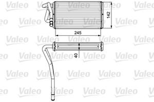 Wärmetauscher, Innenraumheizung Valeo 812277