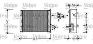 Wärmetauscher, Innenraumheizung Valeo 812283