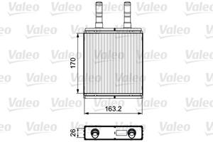 Wärmetauscher, Innenraumheizung Valeo 812409